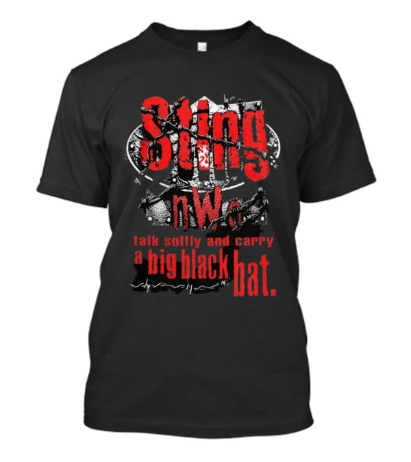 Sting NWo Talk Softly And Carry A Big Black Bat T-Shirt