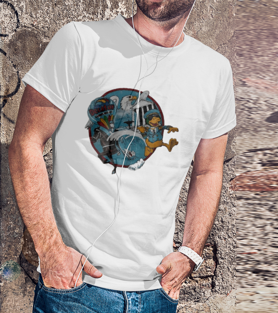 Decatur Alabama River City Cartoon Duck Horse Eagle Balloon T-Shirt