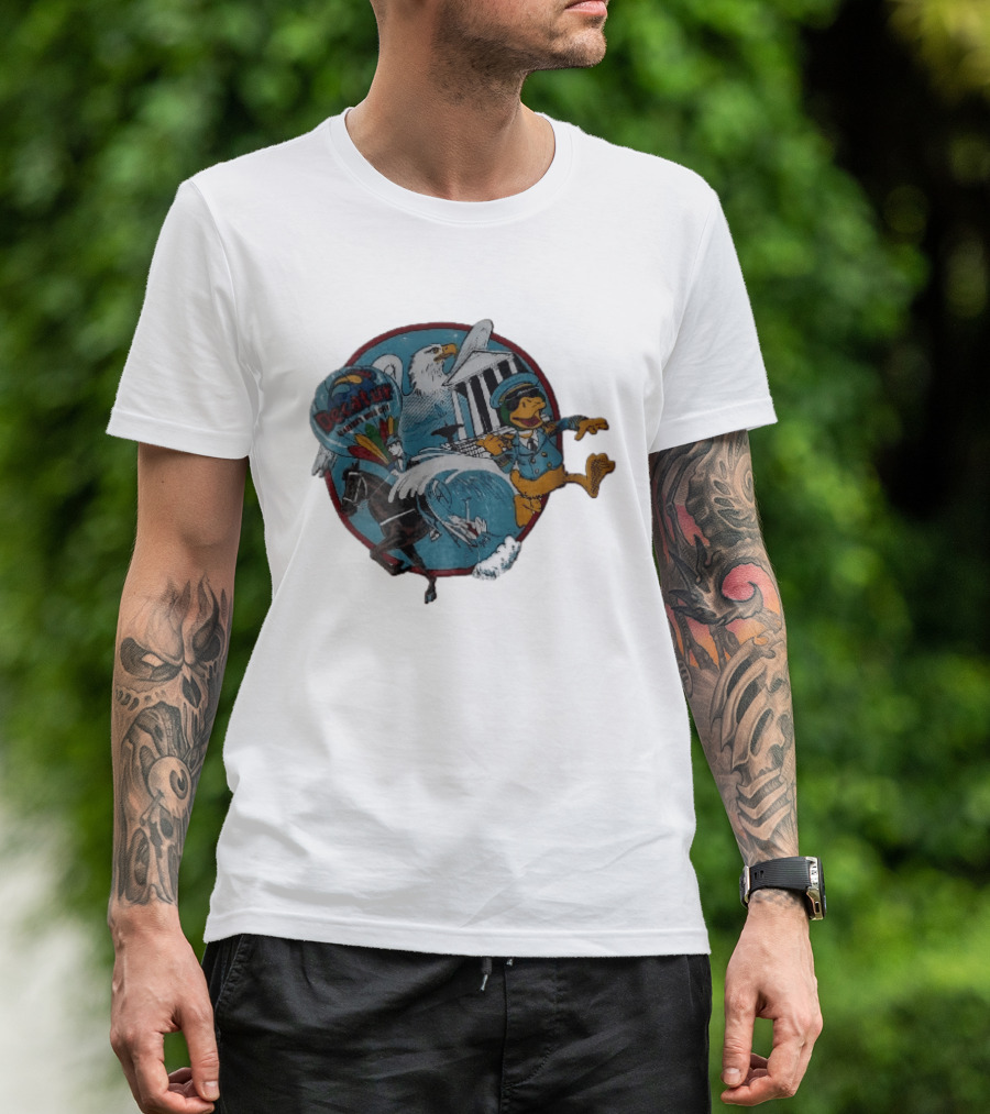 Decatur Alabama River City Cartoon Duck Horse Eagle Balloon T-Shirt