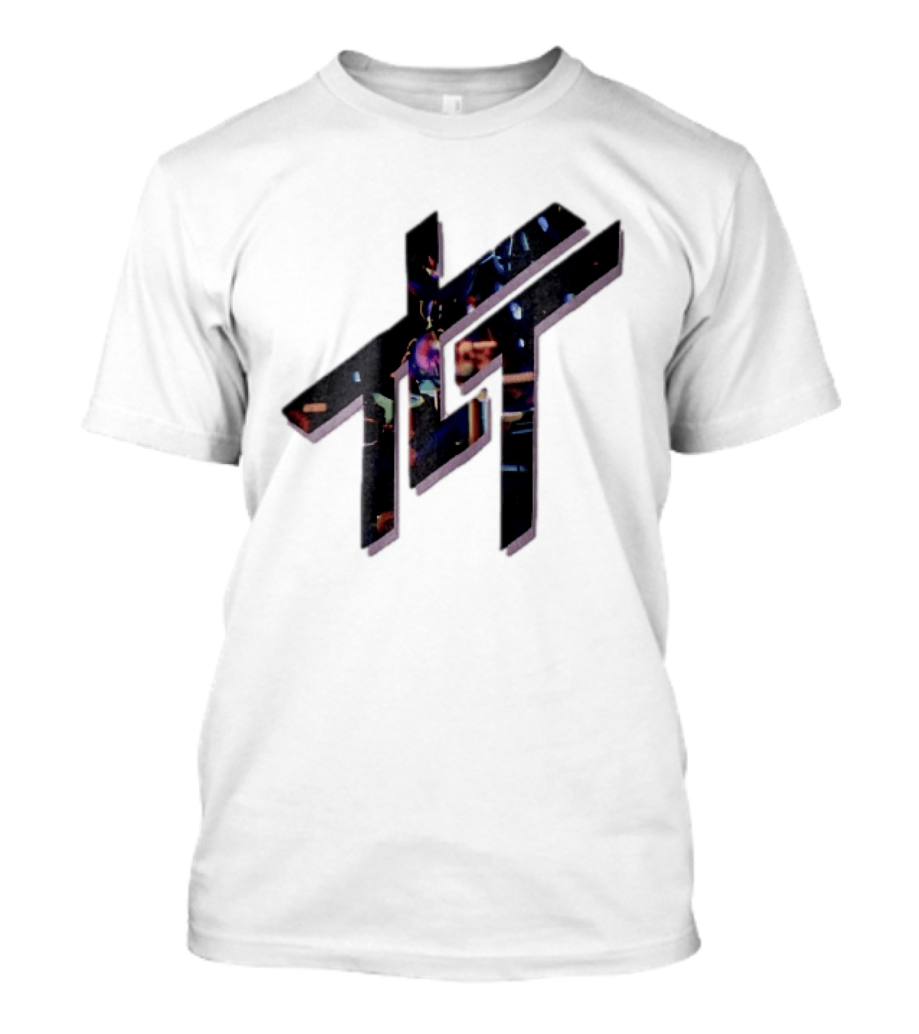 Living Tombstone Monogram Stage Lights 3D Purple Shadow T-Shirt