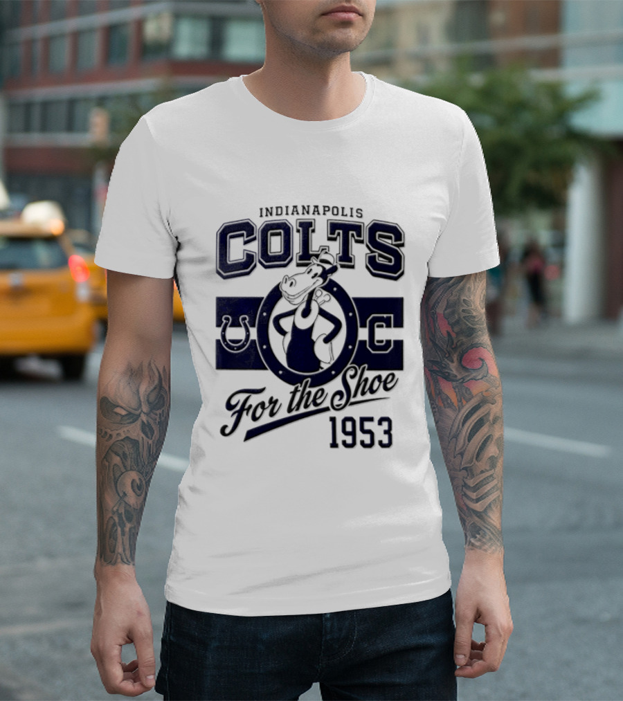 Indianapolis Colts Goofy 1953 For The Shoe T-Shirt