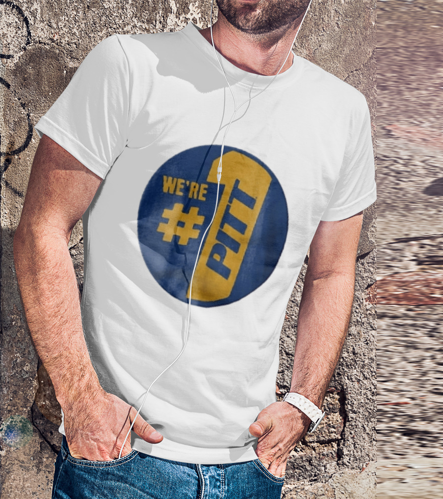 Pittsburgh Panthers Were Number 1 Pitt NCAA Yellow Blue T-Shirt