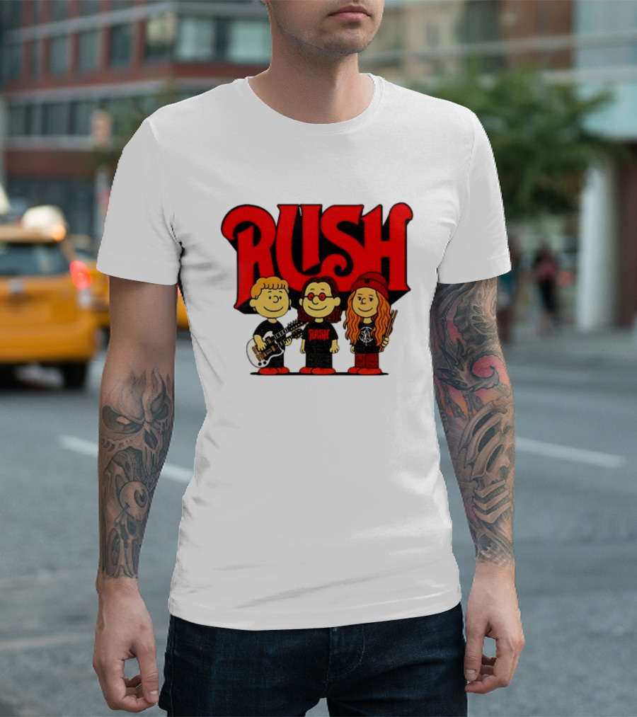 RUSH Band With Anika Nilles Classic Cartoon Characters T-Shirt