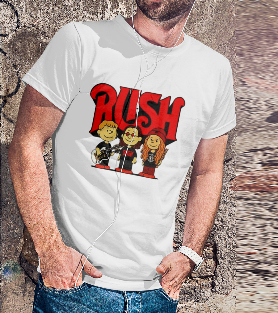 RUSH Band With Anika Nilles Classic Cartoon Characters T-Shirt