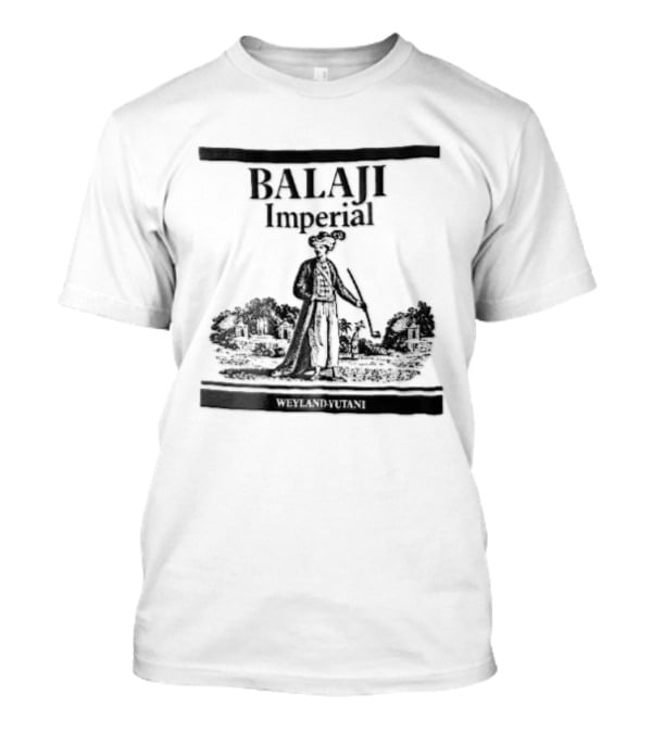 Balaji Imperial Nobleman Engraving With Pipe And Garden T-Shirt