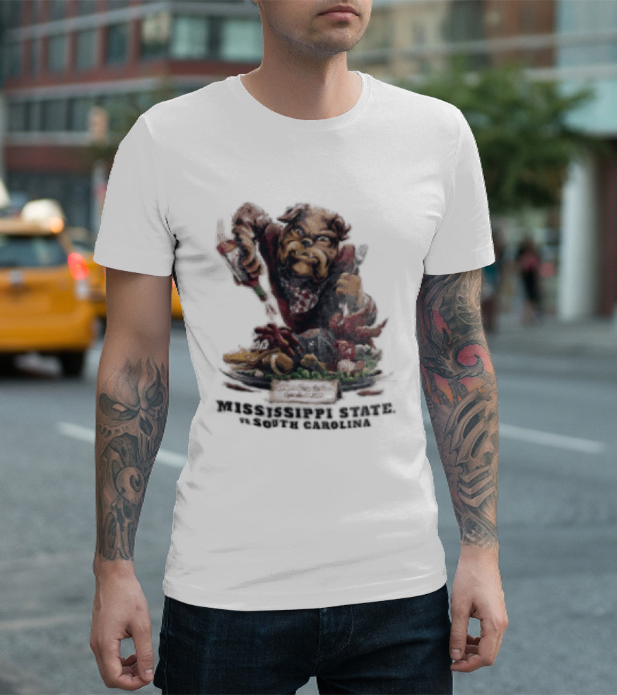 Williams Price Stadium September 19 2026 Mississippi State Vs South Carolina Bulldog T-Shirt