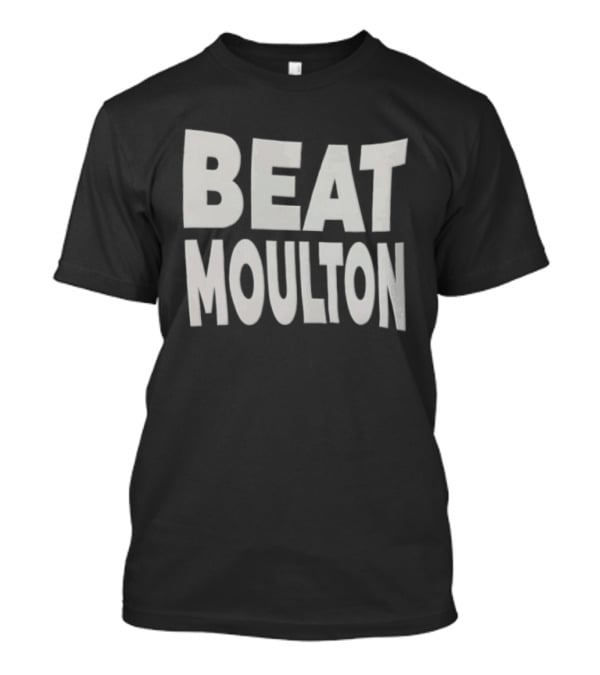 Beat Moulton White Block Lettering T-Shirt