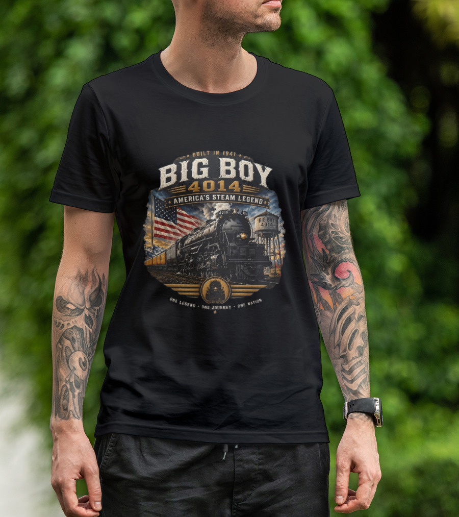 Built In 1941 Big Boy 4014 America's Steam Legend One Legend One Journey One Road T-Shirt