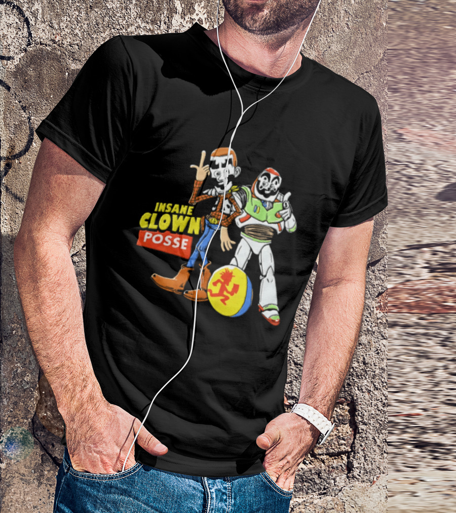 Insane Clown Posse Woody Buzz Lightyear Juggalo Pixar Ball T-Shirt