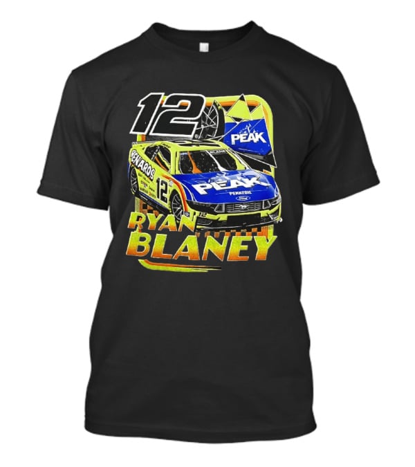 Ryan Blaney 12 Menards Car Peak Racing NASCAR T-Shirt