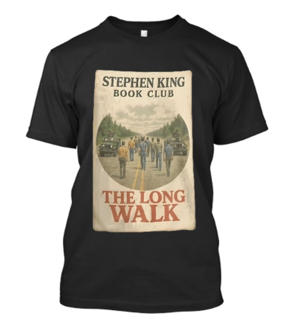 Stephen King Book Club The Long Walk Highway Military Jeeps T-Shirt