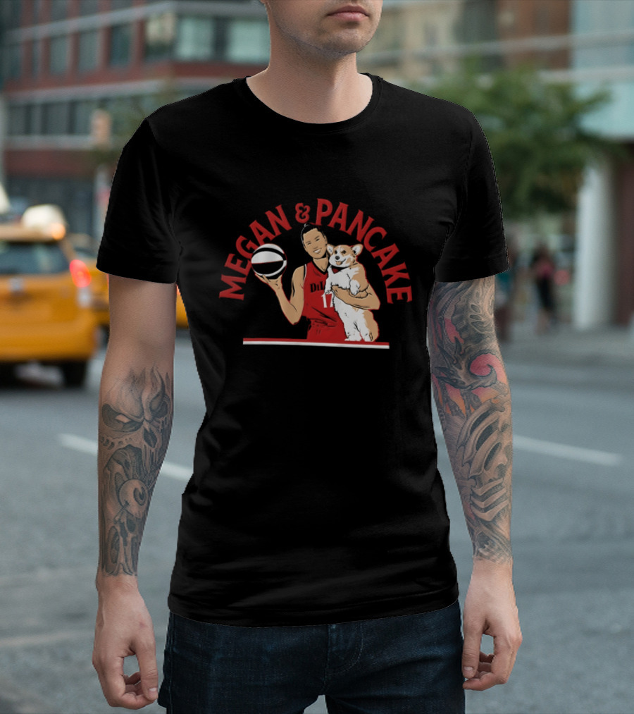 Megan & Pancake DiLeo Portland Player WNBA T-Shirt