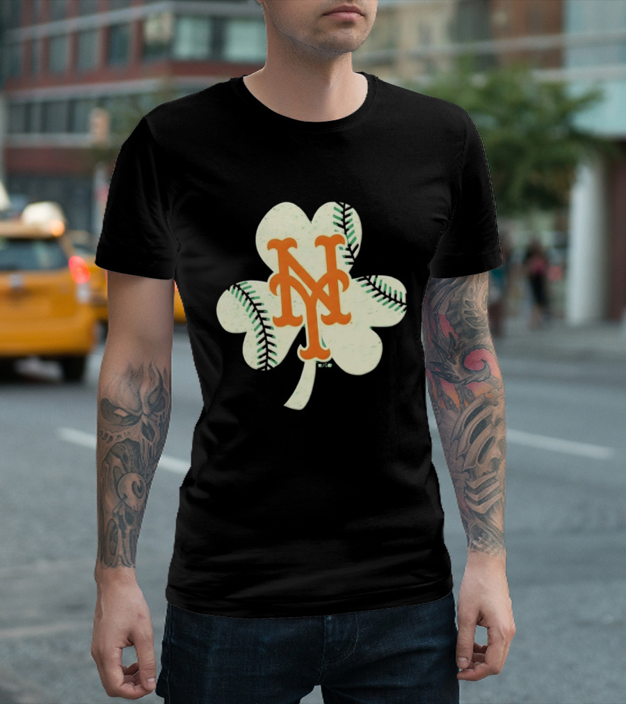New York Mets Irish Shamrock Baseball 2026 T-Shirt