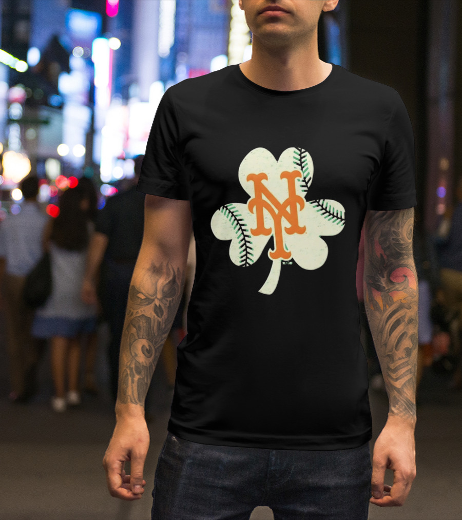New York Mets Irish Shamrock Baseball 2026 T-Shirt