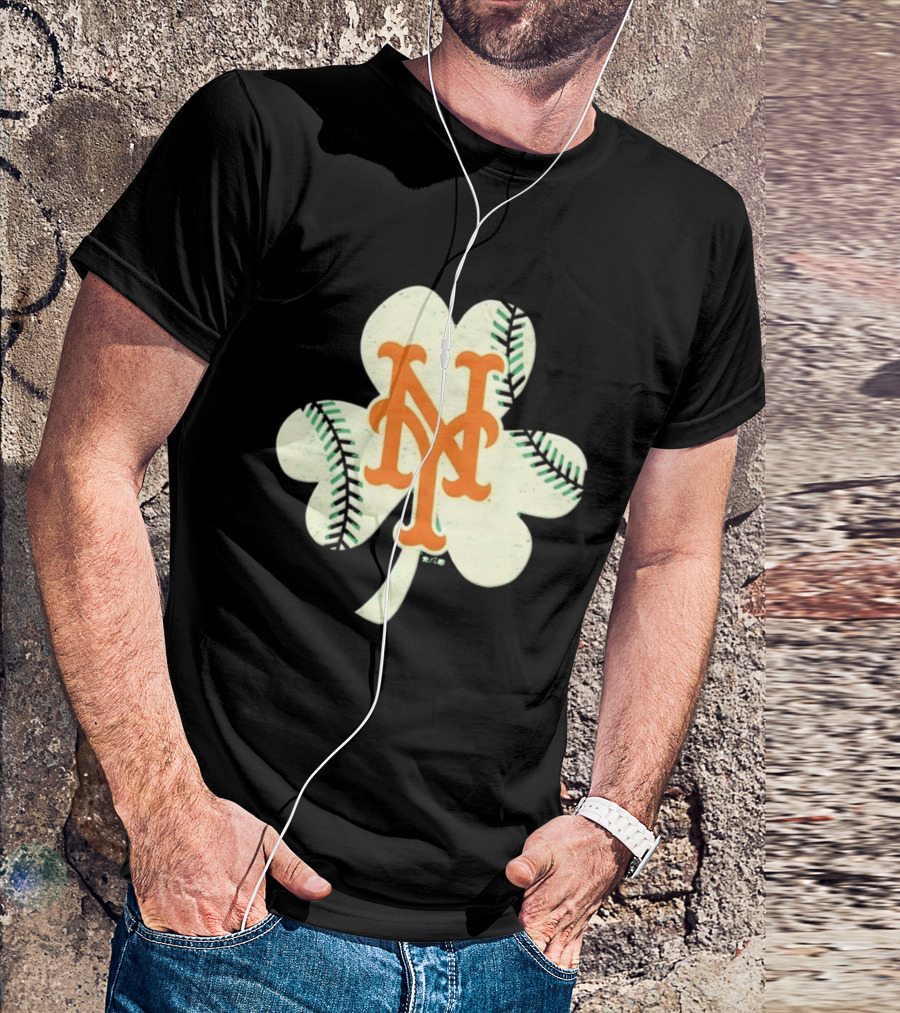 New York Mets Irish Shamrock Baseball 2026 T-Shirt