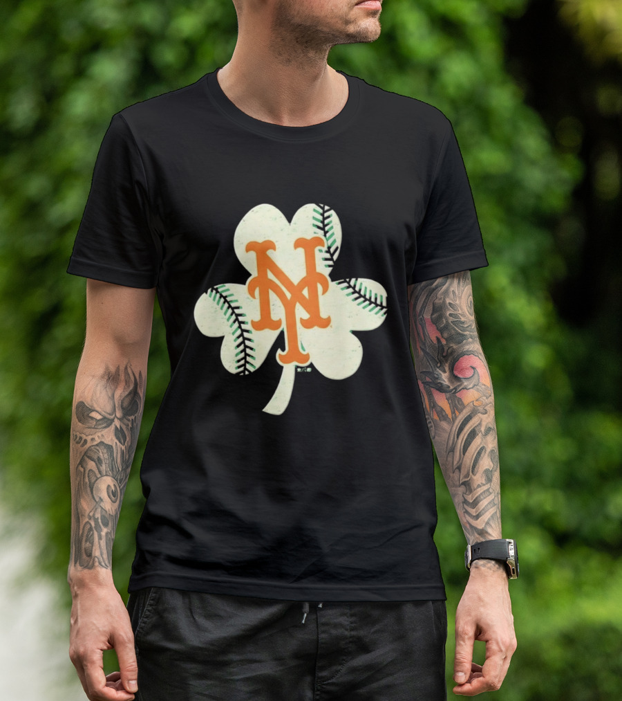 New York Mets Irish Shamrock Baseball 2026 T-Shirt