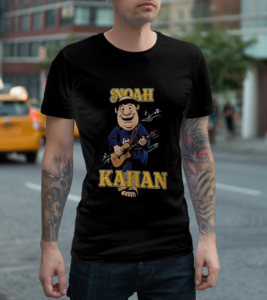 Noah Kahan Cartoon Character Playing Guitar Padres Petco Park 2026 T-Shirt