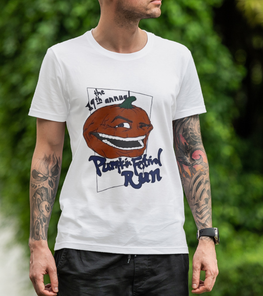 19th Annual The Pumpkin Festival Run Halloween Event Laughing Pumpkin T-Shirt