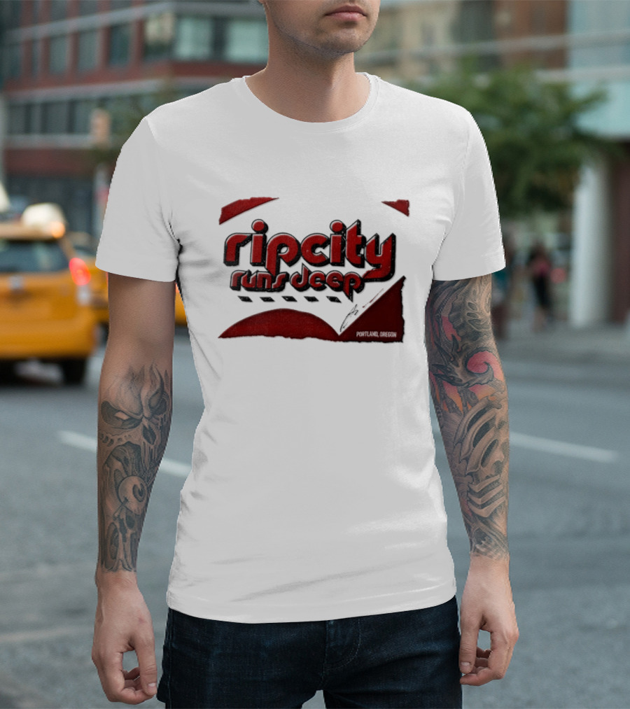 Rip City Runs Deep Portland Trail Blazers NBA Fan T-Shirt