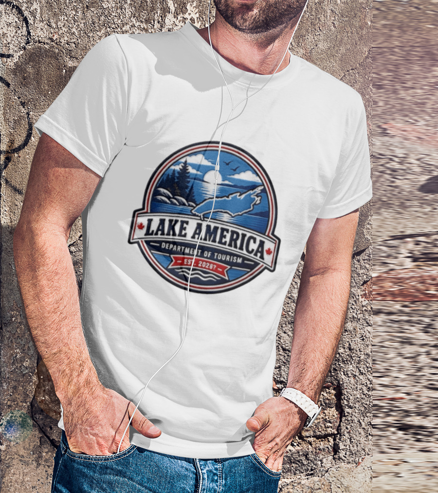 Lake America Department Of Tourism Est 20287 Nature Scenic T-Shirt