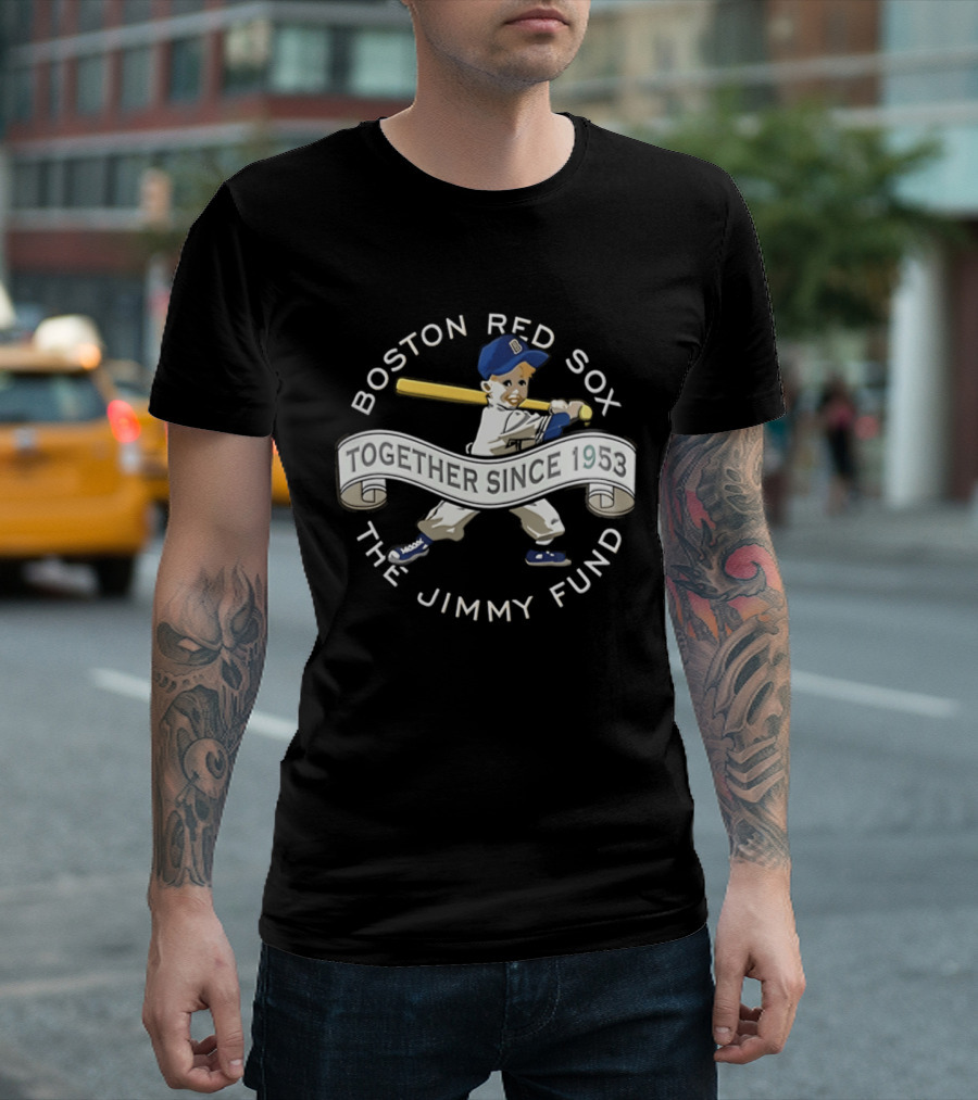 Boston Red Sox Together Since 1953 The Jimmy Fund Baseball 2026 Strike Out Cancer T-Shirt
