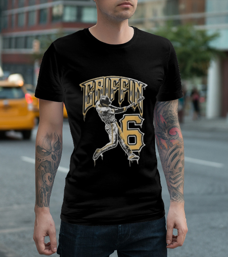 Konnor Griffin 6 Pittsburgh Pirates 2026 City Connect Baseball Player T-Shirt
