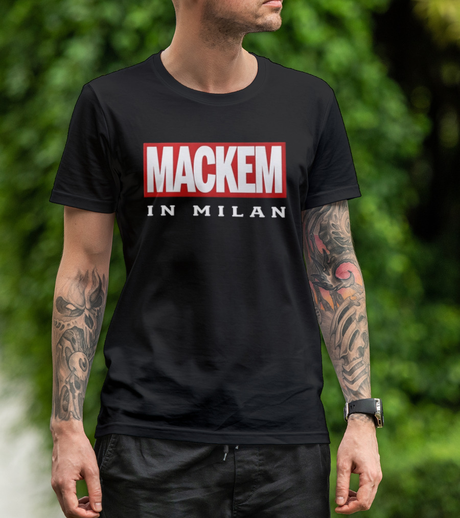 Mackem In Milan Red And White T-Shirt