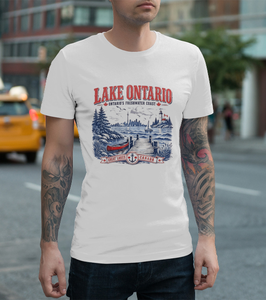 Lake Ontario Ontario's Freshwater Coast Great Lakes Canada Souvenir T-Shirt