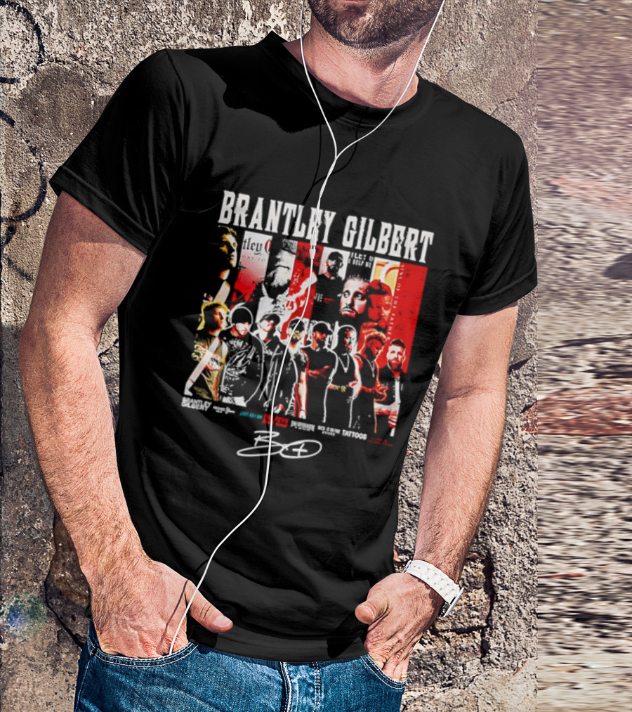 Brantley Gilbert Live Tour Band Sins Of The Father The Devil Don't Sleep Signature T-Shirt