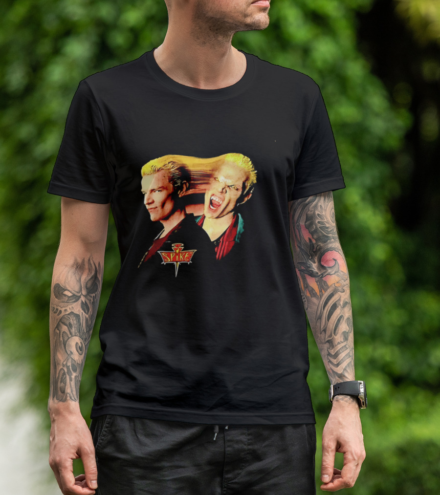 Spike Buffy The Vampire Slayer Movie Iconic Blond Vampire Characterística T-Shirt