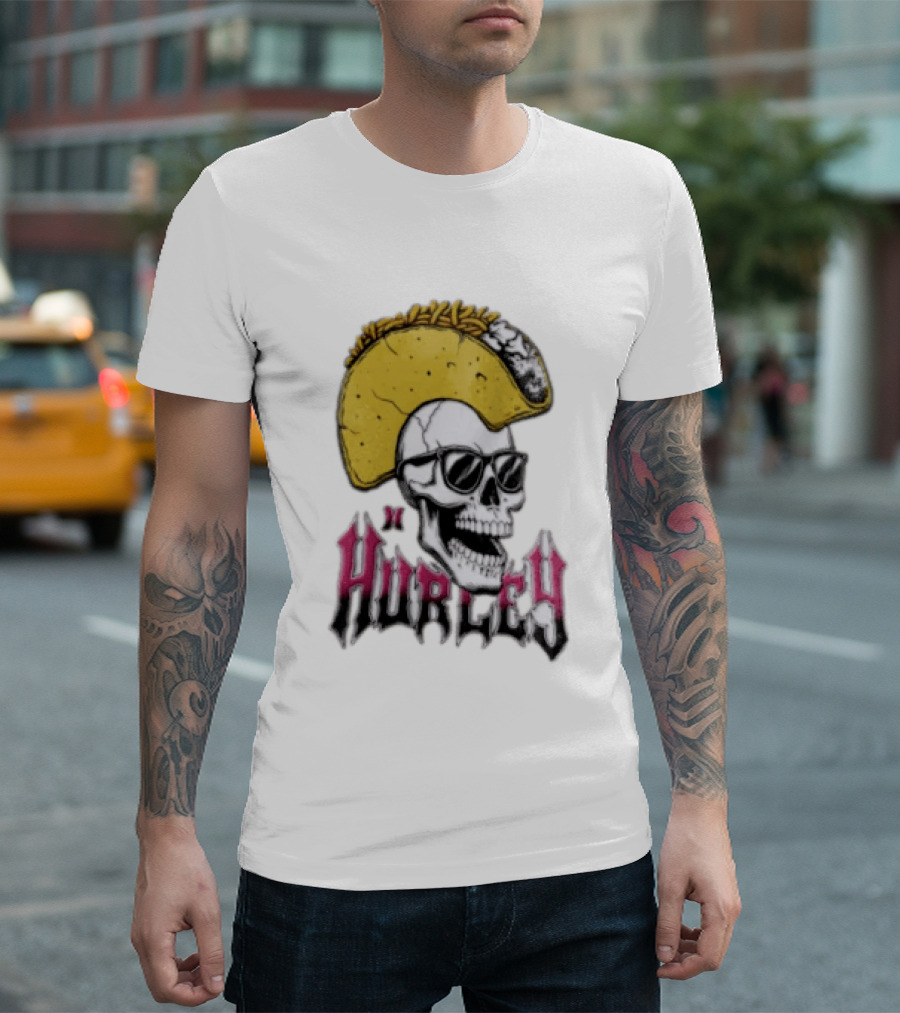 Hurley Skull Taco Mohawk Punk T-Shirt