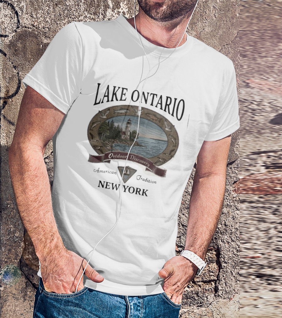 Lake Ontario Outdoor Discovery American Tradition New York T-Shirt