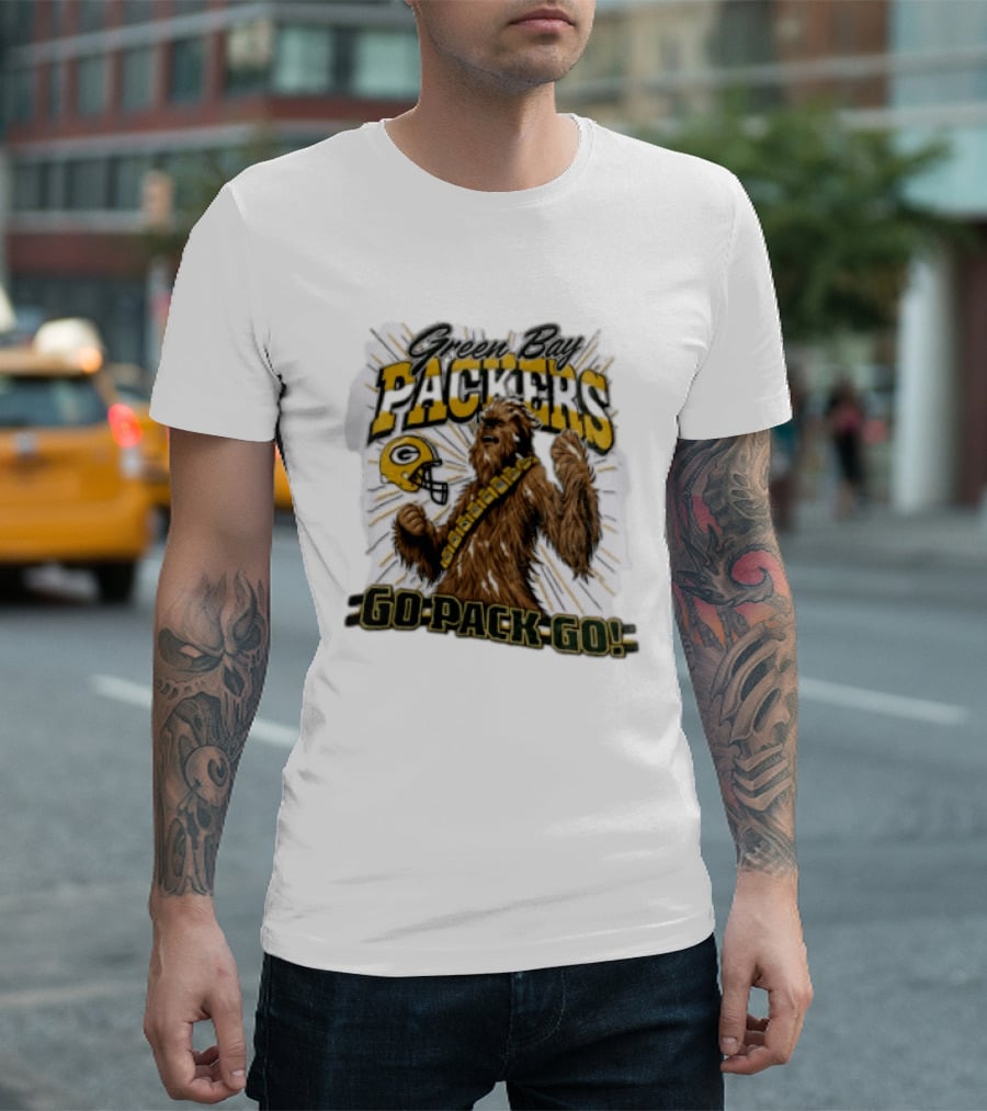 Green Bay Packers Chewbacca Go Pack Go T-Shirt