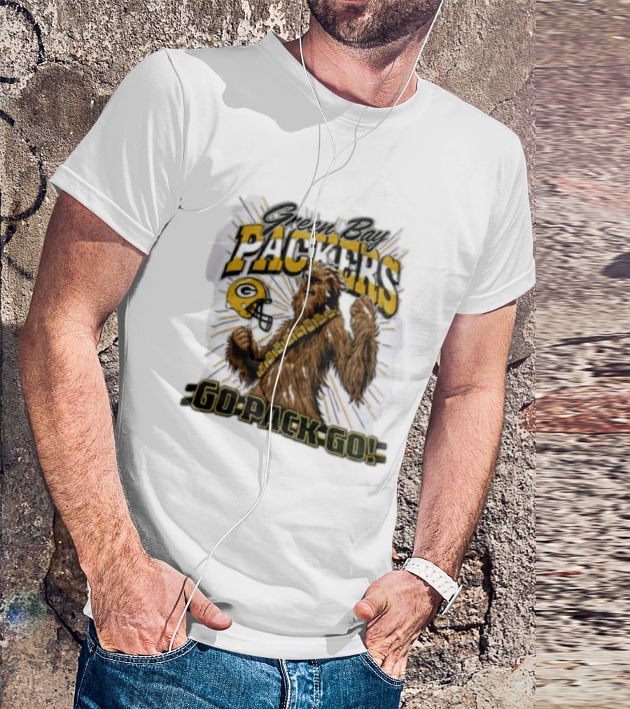 Green Bay Packers Chewbacca Go Pack Go T-Shirt