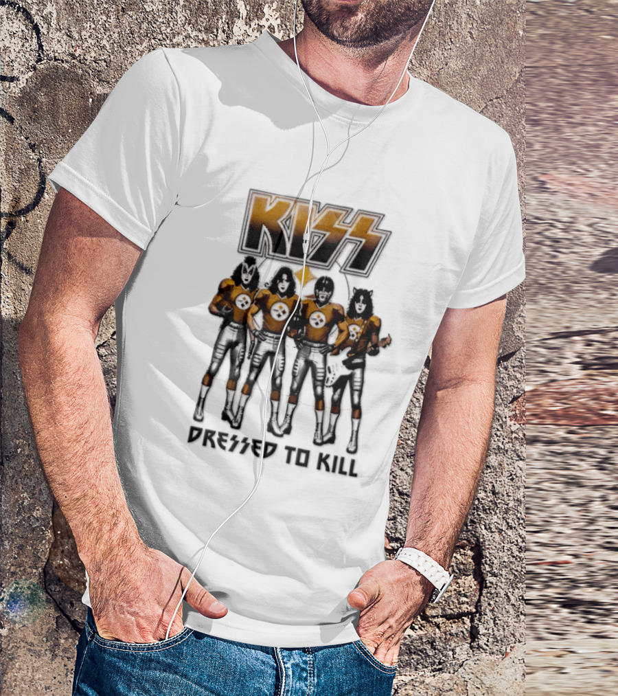 Pittsburgh Steelers KISS Dressed To Kill Football Fan Gear T-Shirt