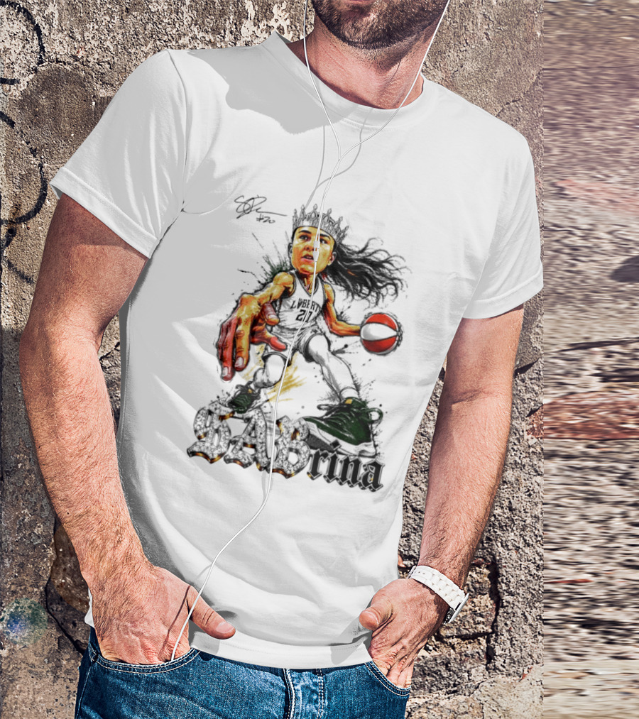 Sabrina 20 Liberty Basketball Player Art Slam Dunk T-Shirt