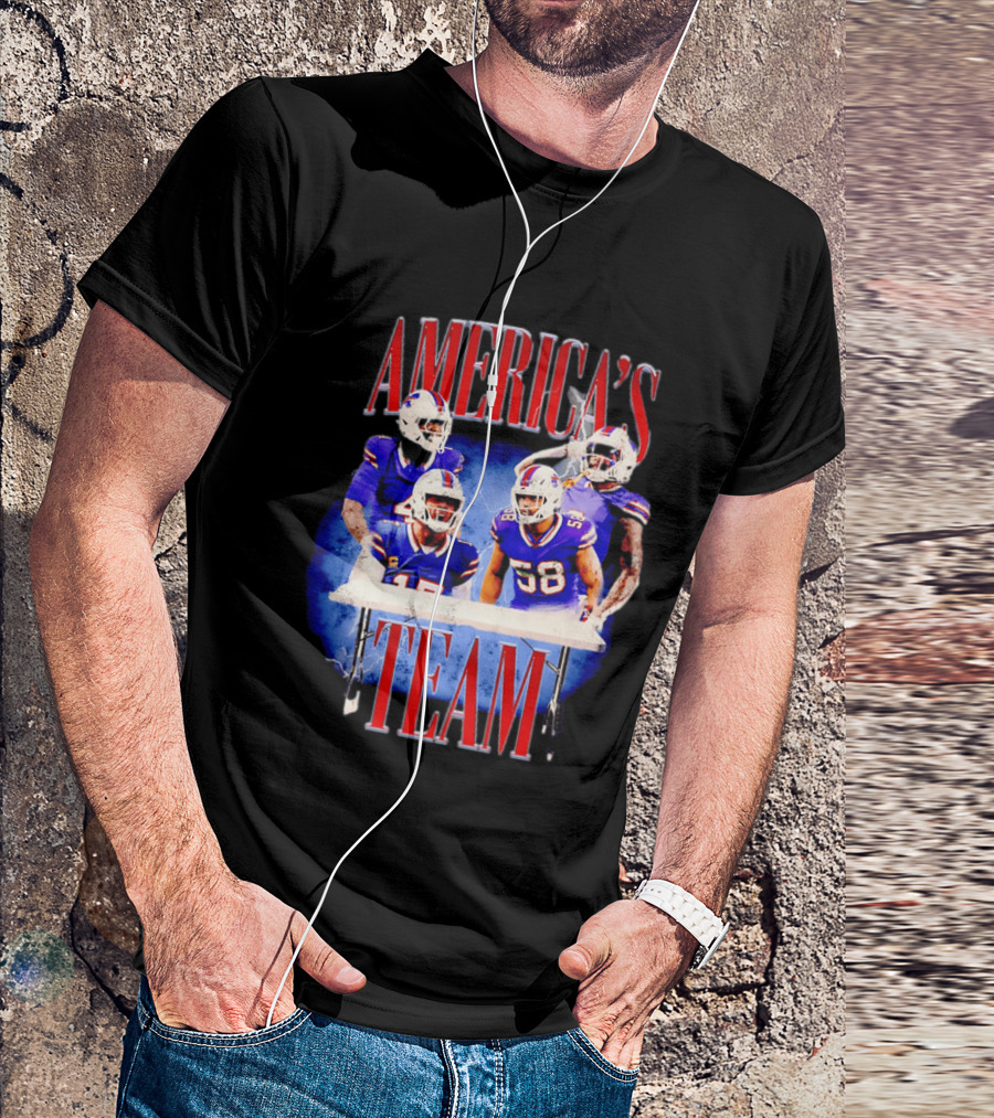 Buffalo Bills America's Team Players Table Celebration T-Shirt