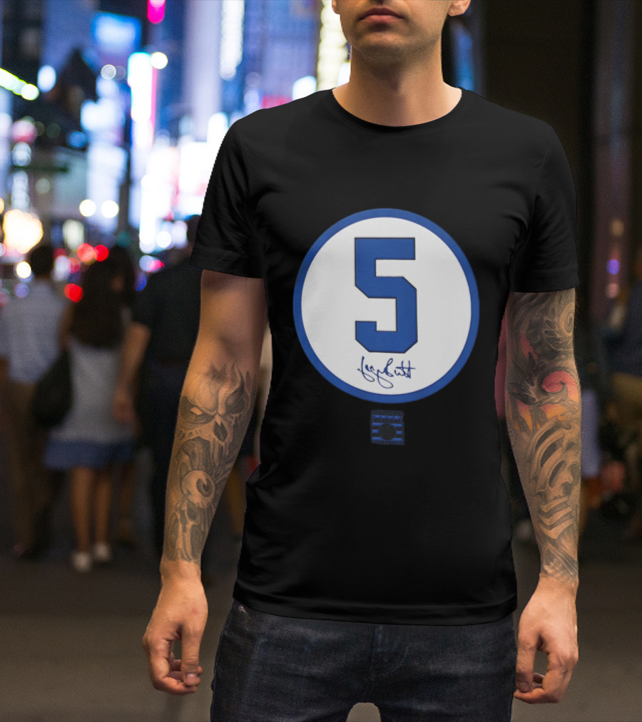 George Brett Number 5 Kansas City Royals MLB Signature Edition T-Shirt