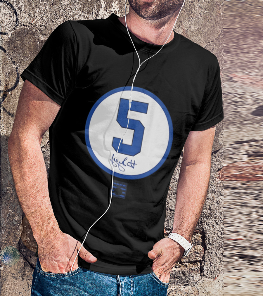 George Brett Number 5 Kansas City Royals MLB Signature Edition T-Shirt