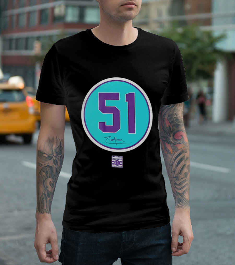 Randy Johnson 51 Arizona Diamondbacks Hall Of Fame National T-Shirt