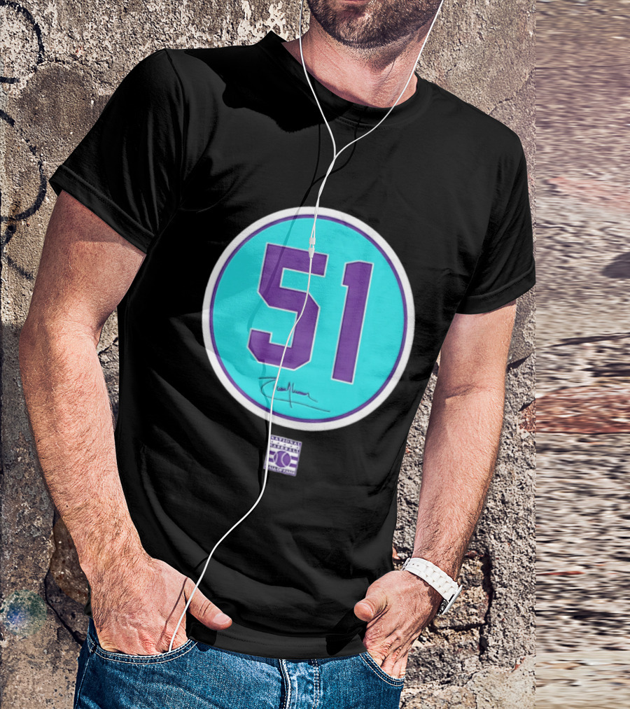 Randy Johnson 51 Arizona Diamondbacks Hall Of Fame National T-Shirt