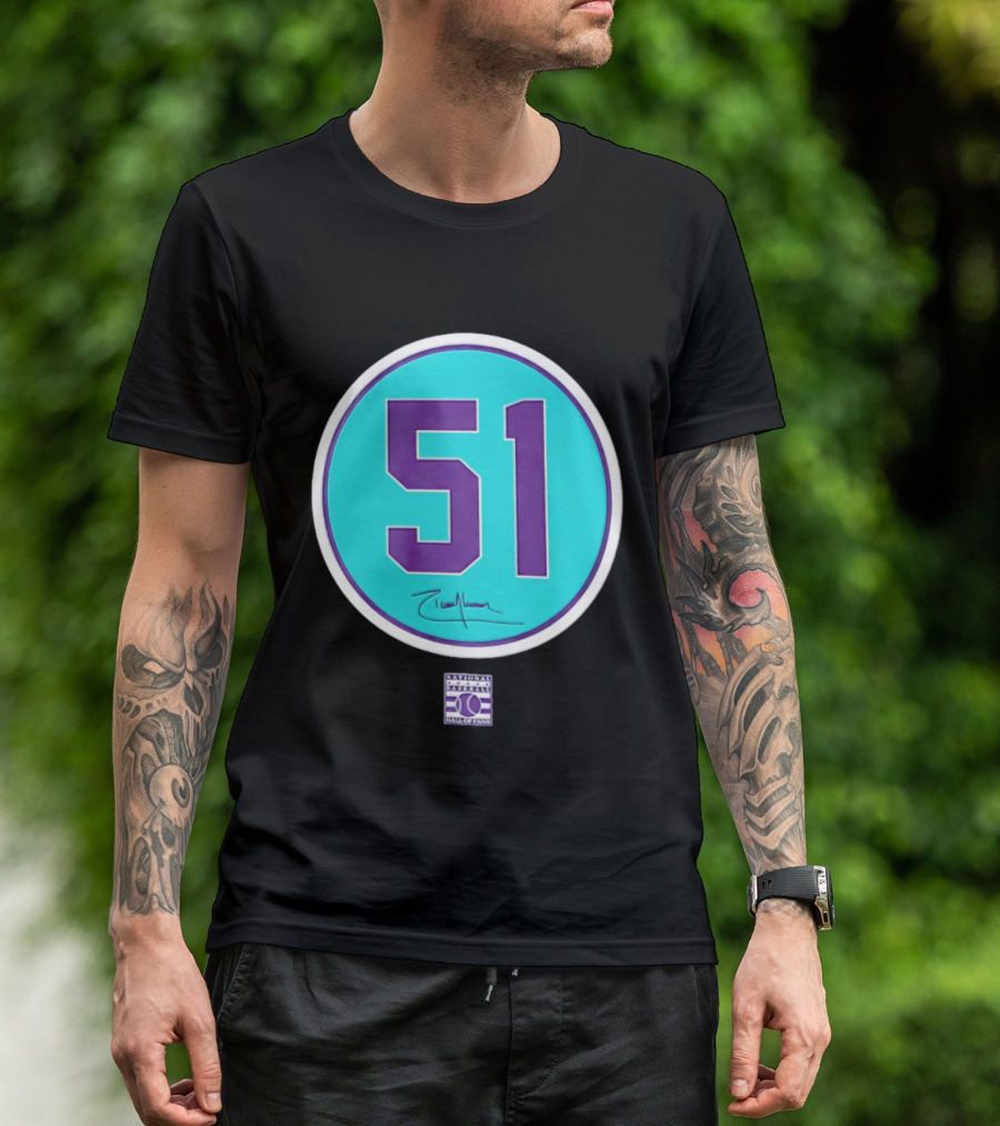 Randy Johnson 51 Arizona Diamondbacks Hall Of Fame National T-Shirt