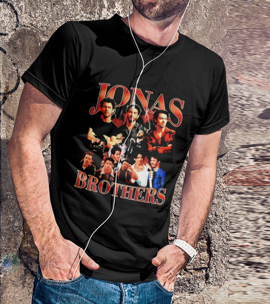 Jonas Brothers Tour Collage Fans Classic Compilation T-Shirt