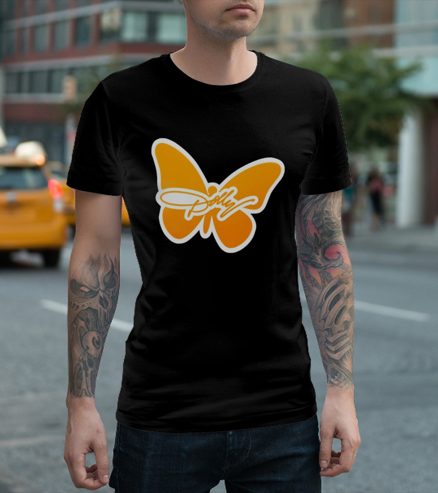 Tennessee Dolly Parton Butterfly Heritage Football T-Shirt