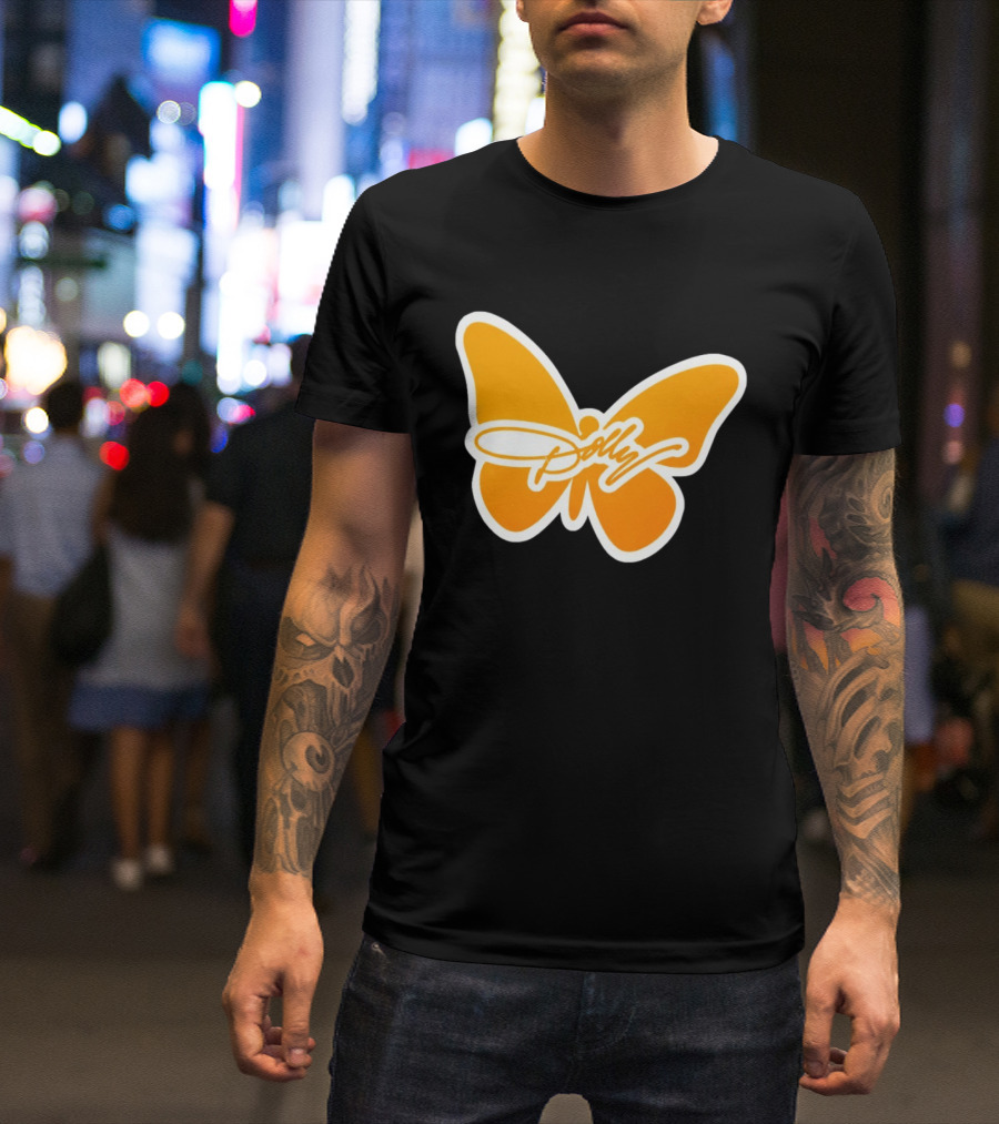 Tennessee Dolly Parton Butterfly Heritage Football T-Shirt