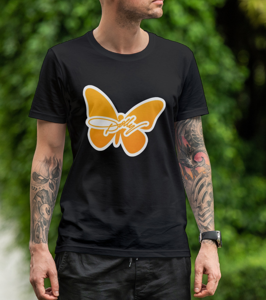 Tennessee Dolly Parton Butterfly Heritage Football T-Shirt