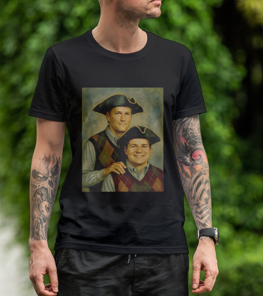 Tom Brady Drake Maye Step Brothers Colonial Costume T-Shirt