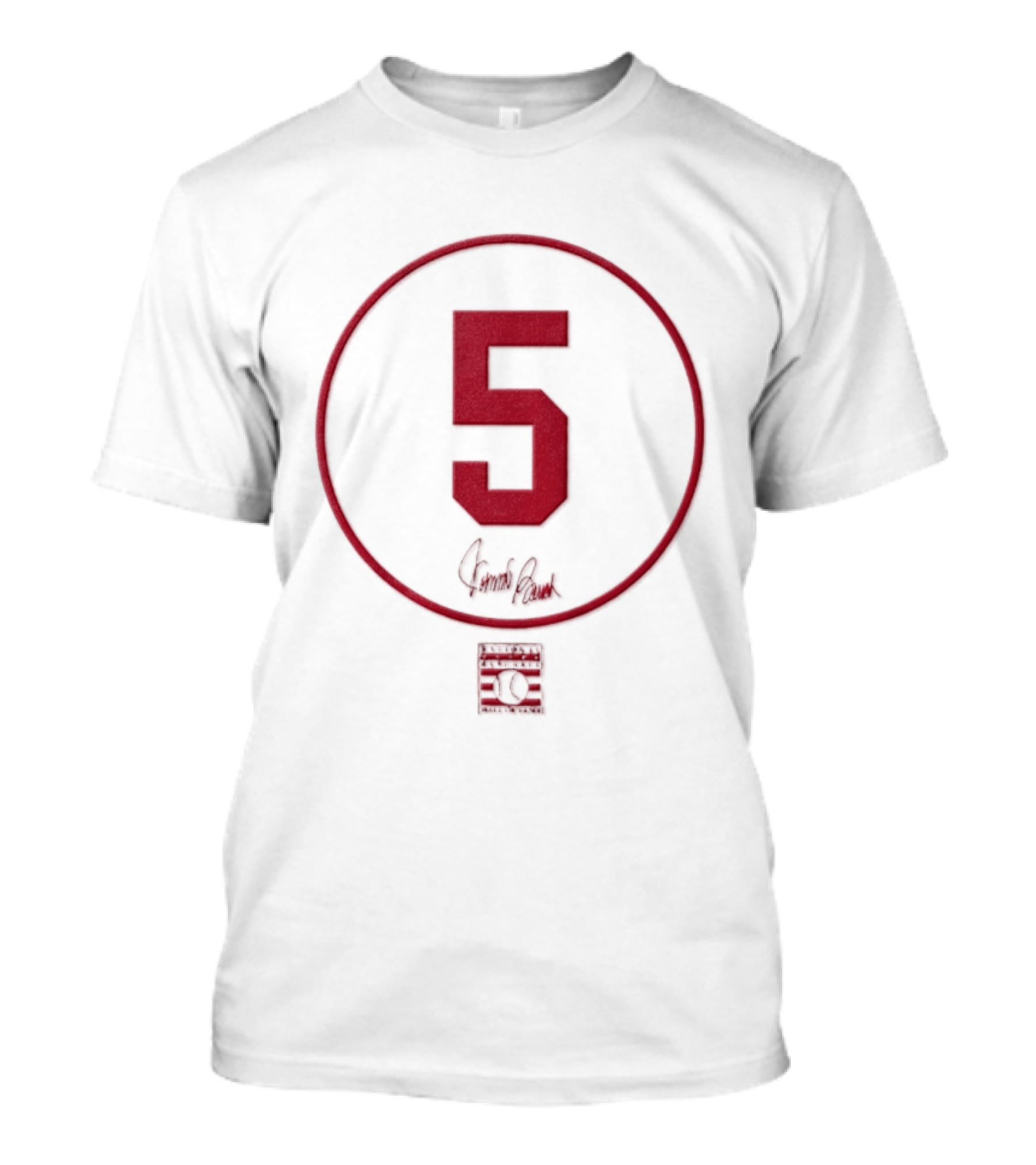 Johnny Bench 5 Cincinnati Reds MLB Signature Number T-Shirt