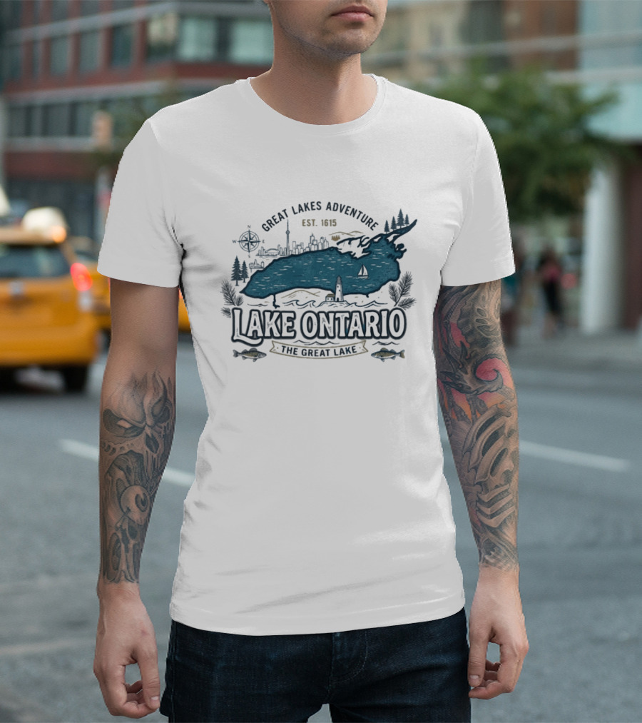 Great Lakes Adventure Lake Ontario The Great Lake Est. 1913 T-Shirt