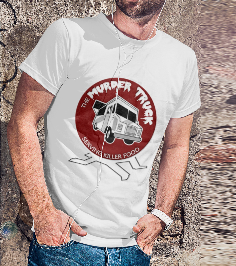 The Murder Truck Serving Killer Food Red Circle T-Shirt
